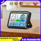Digital Temperature Humidity Meter Alarm/Calendar Thermometer Hygrometer Clock