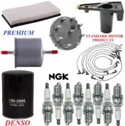 Tune Up Kit Filters Cap Wire Spark Plugs For FORD F-250 V8 7.5L 1989 (for: Ford)