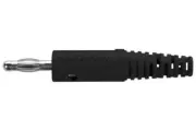 CONN, Banana, PLUG, 32A, BLACK, SOLDER, Banana Test Connectors FK 8 L NI / SW