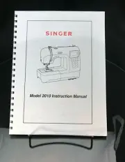Singer 2010 Superb Sewing Machine Instructions Manual User Guide Color Print