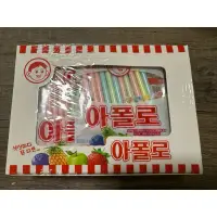在飛比找蝦皮購物優惠-韓國帶回 阿波羅 古早味 水果糖 吸管糖 一盒裝18包 ❤️