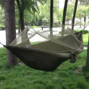 Portable Outdoor Camping Hammock Mosquito Net High Strength Parachute Fabric