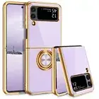 For Samsung Galaxy Z Flip3 Flip4 5G Shockproof Ring Holder Heavy Duty Case Cover