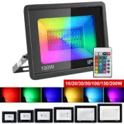 20W/30W/50W/100W LED RGB Floodlight Flood Lights Smart APP Changing Light Remote