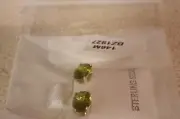 Silver Peridot 1.5ct Earrings