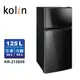 【Kolin 歌林】125公升一級能效精緻定頻右開雙門冰箱 KR-213S05(送基本運送/安裝+舊機回收) 適用套房
