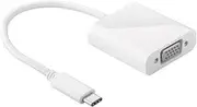 Goobay 66260 USB-C VGA Adapter, White