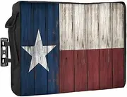 Outdoor TV Cover - Vintage Wood Texas Flag Waterproof and Weatherproof 80"-85" LCD Movable Shield TV Display Screen Protector Outside Television Covers