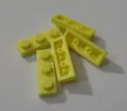 Lego - Bright Light Yellow Plate 1 x 3, 3623 - QTY 5
