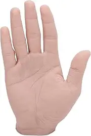 Silicone Male Hand Model, Fake Hand Flexible, Realistic Mannequin Hand for Jewelry Display, Photograph Props, Halloween, Performance, Practice, Painting, Teaching (Right Hand)