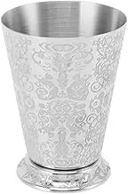 Cocktail Drinking Cup, 304 Stainless Steel Silver Finish Moscow Mule Mug,Drinking Cups for Bars Home Office Camping Party(Totem Pattern Carving)