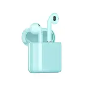 i20 TWS Bluetooth 5.0 Earphone with Microphone Wireless Headphones Bluetooth Headsets Sports for Pho Green