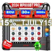 Autel MaxiPRO MP808BT PRO Scanner 2024 Android 11.0 Bi-directional C0ding tool
