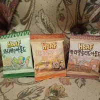 在飛比找蝦皮購物優惠-韓國 HBAF 調味杏仁果 單包 芥末/ 起司 /焦糖 口味