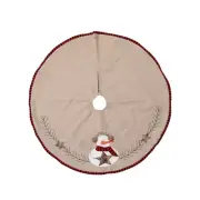Christmas Decorations Apron Christmas Tree Skirt Embroidery Christmas Tree Skirt