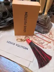 NEW LOUIS VUITTON Limited Edition RED Tassel, 10.5" Bag Charm Key Chain SOLD OUT