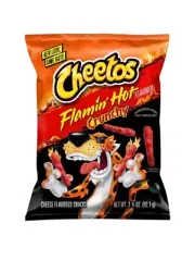 Brand New Limited Edition Cheetos Flamin Hot Crunchy Cheese Flavored Snack 7oz