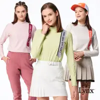 在飛比找PChome24h購物優惠-【Lynx Golf】女款合身版吸排機能保溫舒適剪接羅紋造型