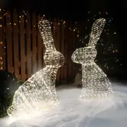 LED Pre-Lit Bunny- Set of 2