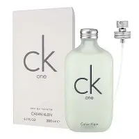 在飛比找Yahoo!奇摩拍賣優惠-Calvin Klein cK One中性淡香水(200ml