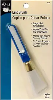 Angled-Edge and Large Comfort Grip, 1 Count Lint Brush, Blue