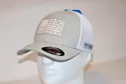 Columbia PFG Fish Flag Fitted High Crown Mesh Flexfit in Cool Grey S/M 6 5/8 - 7
