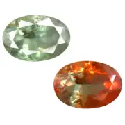 0.42 ct Fair Oval Shape (5 x 4 mm) Un-Heated Color Change Alexandrite Gemstone