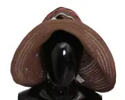 Dolce & Gabbana Elegant Floppy Straw Hat with Floral Women's Accents Authentic