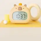 Temperature Display Kids Alarm Clock ABS Bedside LED Clock Night