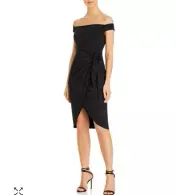 Aidan by Aidan Mattox Off-the-Shoulder Sparkle Dress Sz 0