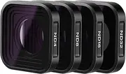 NEEWER 4 Pack Lens Filter ND Filter Kit Compatible with GoPro Hero 12 11 10 9, ND4/ND8/ND16/ND32 Multi Coated Neutral Density Lens Filters, HD Optical Glass/Aviation Aluminum Black Frame