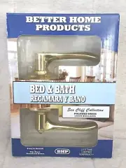 Better Home Products 22203PB Sea Cliff Collection Bed & Bath Door Lever