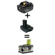 Makita 18V Battery Adapter to run Ryobi 18V One+ Tool