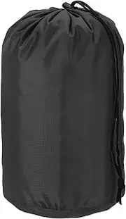 uxcell Stuff Sack, Nylon Waterproof Storage Sacks Portable Drawstring Dry Stuff Bag Gear Organization with Toggle, 5x10Inch Fit for Backpacking Camping Traveling Hiking(Black)