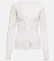 [Jacquemus] Jacquemus La Maille Pau alpaca-blend cardigan UK 12 white