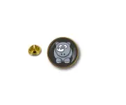 pins pin's flag national badge metal lapel hat button vest rhinoceros