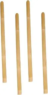 MOLUCKFU 4 Pcs Bamboo Pancake Turner Cooking Utensil for Pancakes Easy to Use and Convenient for Home Cooking Bamboo Cookware