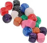 MUSISALY 24Pcs Blank Dice DIY Unfinished Acrylic Story Cubes for Creative Games Crafts and Educational Activities Lightweight Easy to Clean