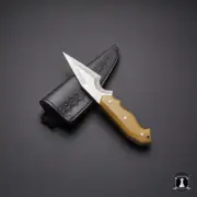 Custom Hand Forged Skinner Knife Every Day Carry Knife with Sheath