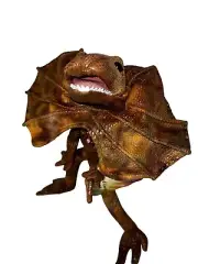 Folkmanis FRILLED LIZARD Plush Hand Puppet Dragon Dinosaur NWT