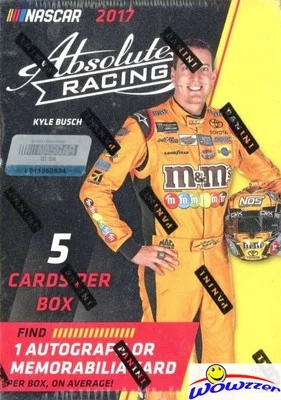 2017 Panini Absolute Nascar Racing Factory Sealed Blaster Box- AUTO/MEM!