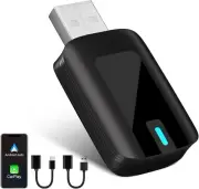 2 in 1 Wireless Carplay Adapter Plug & Play Magic Link Carplay Stable Fast Conne