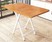 Dining Table, Folding Living Room Dining Room Table A176 (Dark Wood, 100X60X74CM)