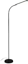BRILONER LED Floor Lamp Dimmable as Decoration in The Living Room and Reading Lamp, Swivel LED Lamp, Living Room Lamp, Touch, Indirect Lighting, Black