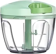 Ourokhome Men Garlic Grinder Onion Chopper Food Processor Manual Vegetable Cutter Portable Speed Pull Chain for Vegetables Ginger Fruits Nuts Hier