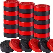 48 Pieces Wooden Checkers Pieces 1.06 Inch Checker Pieces in Drawstring S