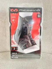 McDavid Level 3 Ankle Brace with Straps, Black, X-Large
