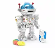 11" RC Dancing Robot W/ R/C Missile Disc Launcher