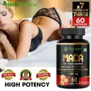 Maca Root, Ashwagandha, Shilajit Ginseng Extract Natural Male Enhancing 60 Caps