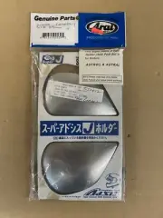 ARAI HELMET SHIELD SIDE HOLDER SIDE POD 3510 SUPER ADSIS J-TYPE ALUMINUM SILVER